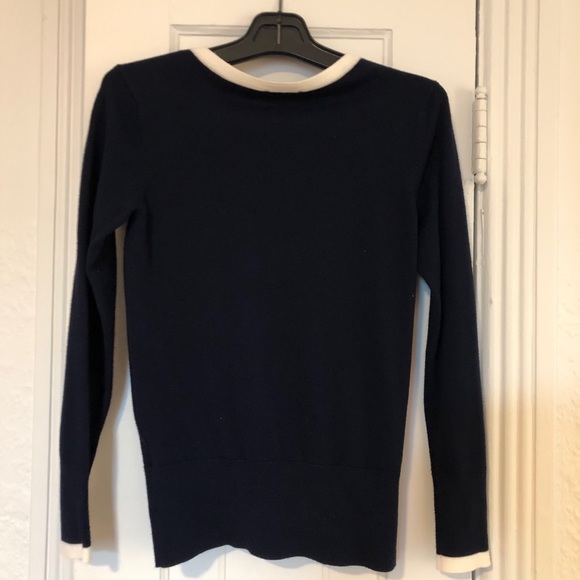 Navy and white cardigan - Picture 2 of 3